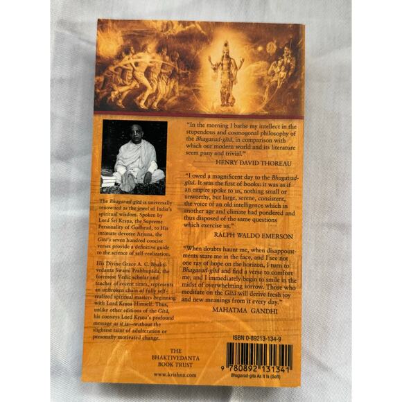 Bhagavad Gita As It Is by A. C. Bhaktivedanta Swami Prabhupada (Paperback) - Picture 2 of 3
